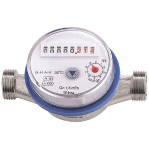 Contor apartament apa rece Timely echipat 15 mm x 1/2′ 10969