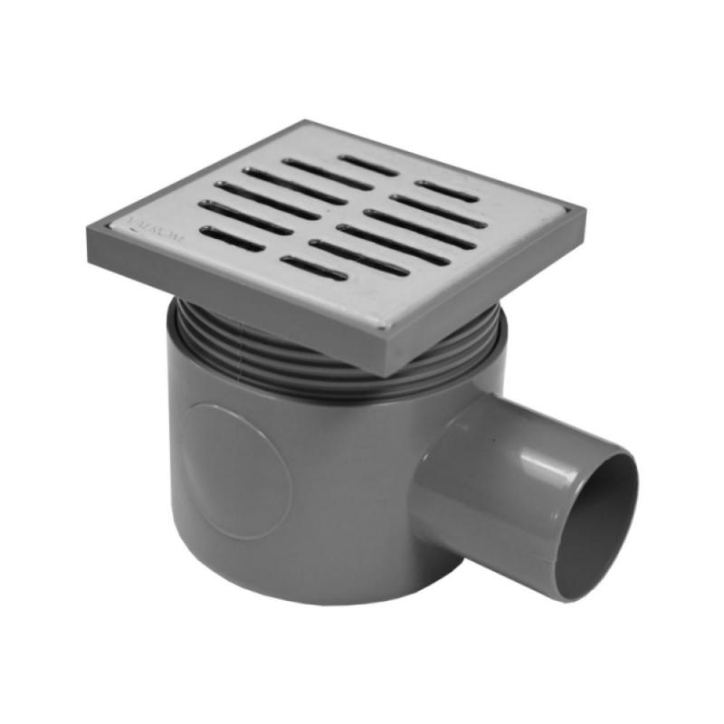 SIFON PARDOSEALA REGLABIL 120x120x o50 GRI PATRAT G50533 1 MTXValve SIFON PARDOSEALA REGLABIL 120x120x o50 GRI PATRAT G50533