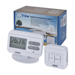 Termostat ambient electronic digital Conter, Radiofrecventa, Fara Fir T3W