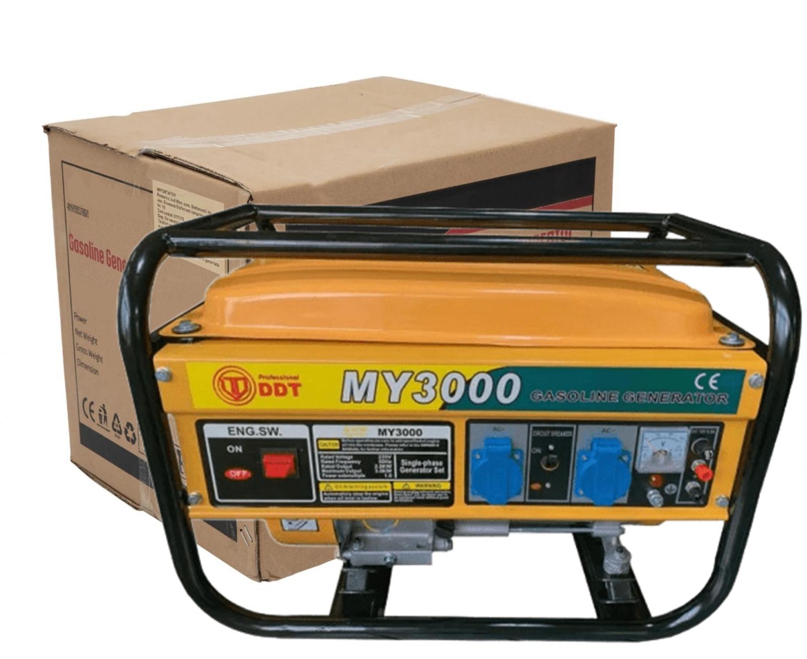 Generator pe benzina DDT MY-3500, 3 Cp, 3.5 kW, 8 h, 4 timpi DDT-5007G 1 MTXValve Generator pe benzina DDT MY-3500, 3 Cp, 3.5 kW, 8 h, 4 timpi DDT-5007G