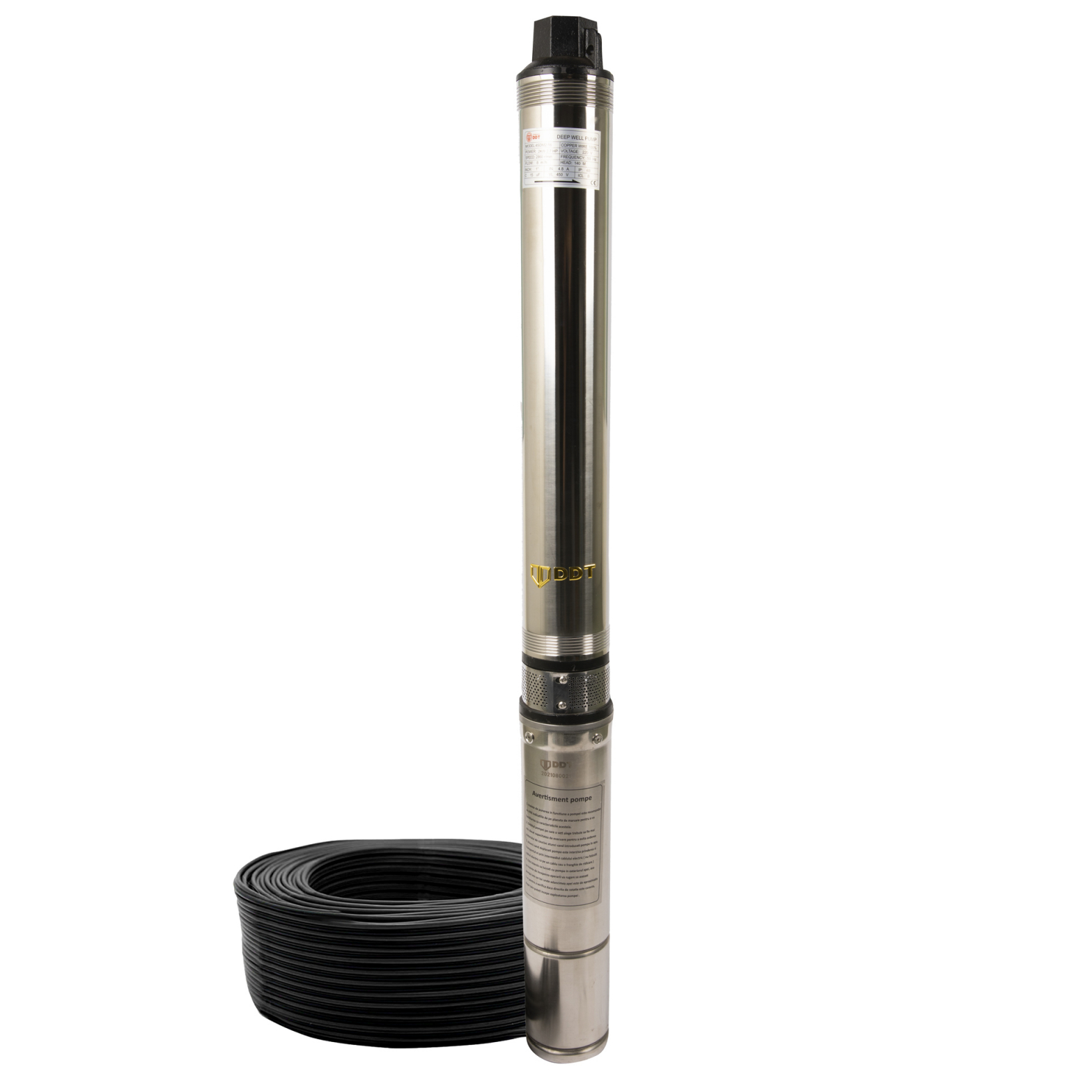 Pompa submersibila de mare adancime, DDT 16 turbine 4SDM2-16, 2000 W, 140 m inaltime, 8 mc/h, 1.5" DDT-0035 1 MTXValve Pompa submersibila de mare adancime, DDT 16 turbine 4SDM2-16, 2000 W, 140 m inaltime, 8 mc/h, 1.5" DDT-0035