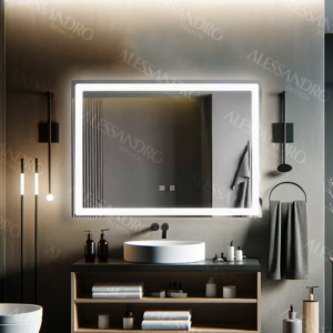 Oglinda LED Touch Umbria Sistem Dezaburire 70x50 cm Colectia Korman Technik AT1CT-D1OC-RS1S-097S