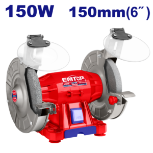 Polizor electric de banc 2 pietre 150mm, 150W, EMTOP EBGR61501