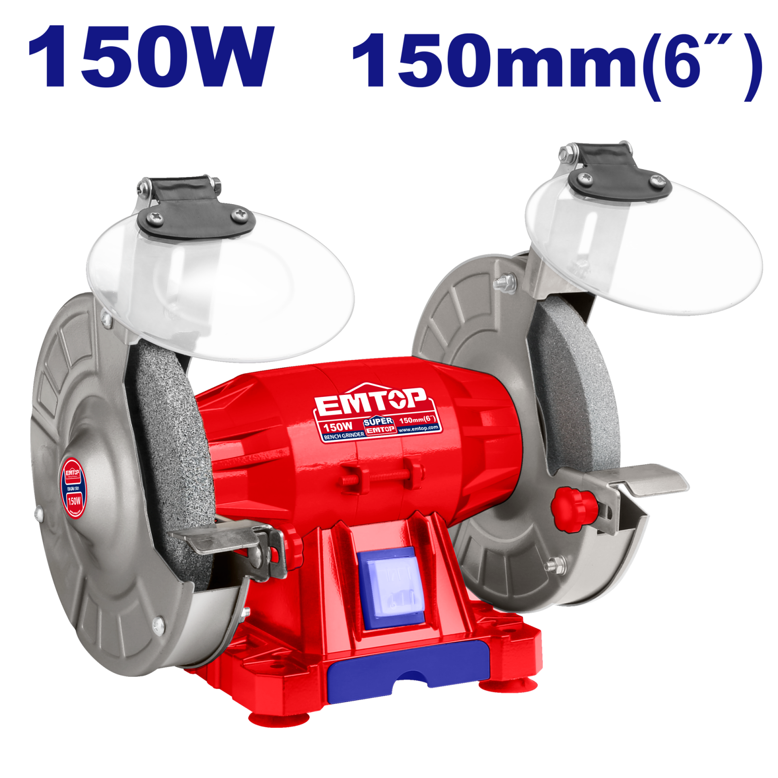 Polizor electric de banc 2 pietre 150mm, 150W, EMTOP EBGR61501 1 MTXValve Polizor electric de banc 2 pietre 150mm, 150W, EMTOP EBGR61501