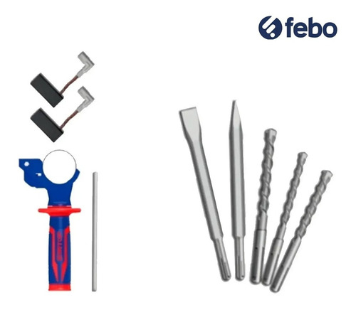 Ciocan electric rotopercutor, 800W, 2.5J, 3 burghie si 2 dalti incluse, cutie de transport, EMTOP ERHRL801 2 MTXValve Ciocan electric rotopercutor, 800W, 2.5J, 3 burghie si 2 dalti incluse, cutie de transport, EMTOP ERHRL801