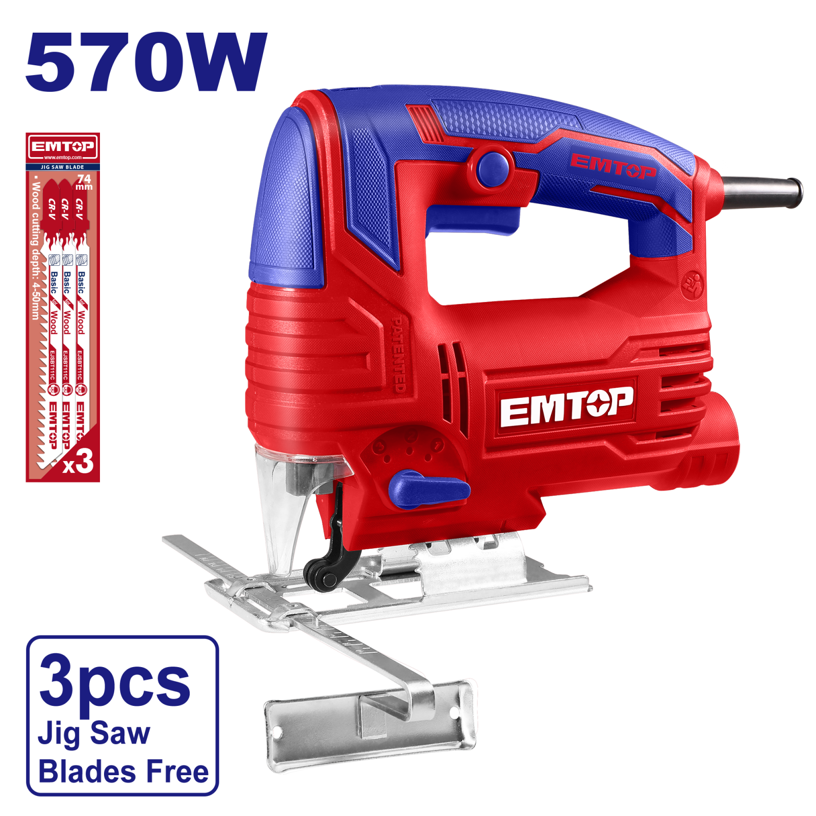 Fierastrau electric pendular 570W, 4 trepte, 3 lame fierastrau, EMTOP EJSW5701 1 MTXValve Fierastrau electric pendular 570W, 4 trepte, 3 lame fierastrau, EMTOP EJSW5701