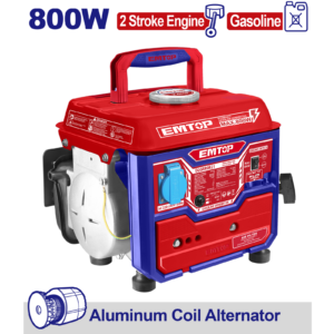 Generator pe benzina 800W, rezervor 4L, EMTOP EGGRR0821