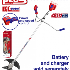 Motocoasa/Trimmer fara acumulator si incarcator, motor fara perii (brushless), 330/255mm - ELMR20018, EMTOP