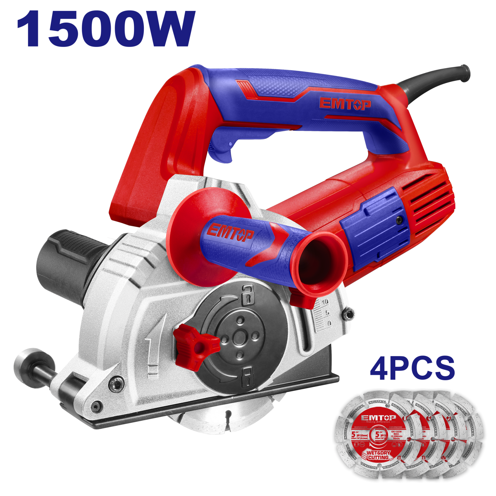 Masina electrica de debitat canale 1500W, adancime taiere 3-29mm, latime 8-30mm, 4 discuri incluse, EMTOP EMCR15001 1 MTXValve Masina electrica de debitat canale 1500W, adancime taiere 3-29mm, latime 8-30mm, 4 discuri incluse, EMTOP EMCR15001