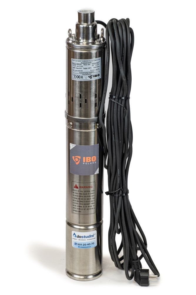 Pompa submersibila IBO 3.5SCR1.8-50-0.5 3.5", 0.5kW, 40l/min, 1, cu melc, H80m, 3.5SCR1.8-50-0.5IBO 6 MTXValve Pompa submersibila IBO 3.5SCR1.8-50-0.5 3.5", 0.5kW, 40l/min, 1, cu melc, H80m, 3.5SCR1.8-50-0.5IBO