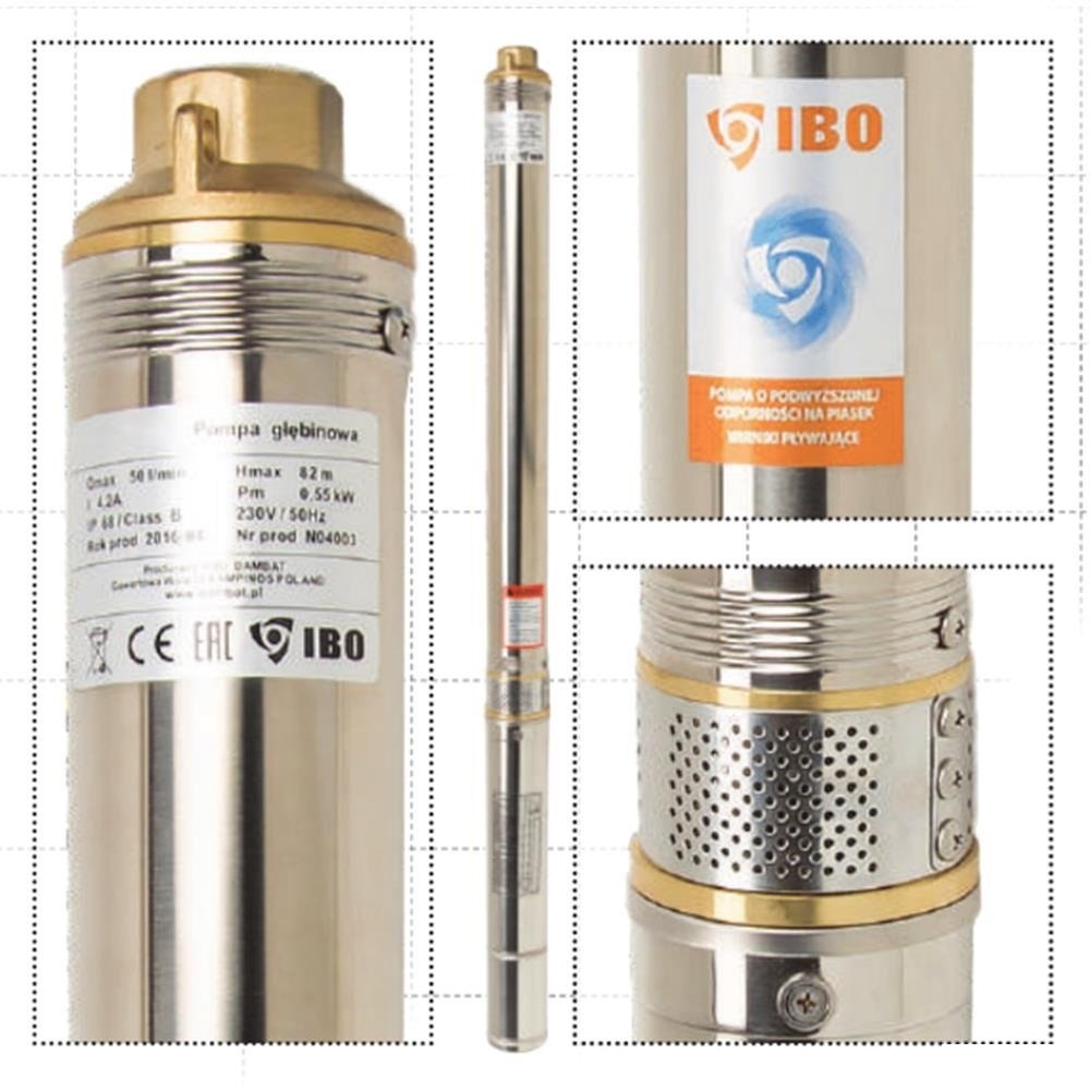 Pompa submersibila IBO 3STM20, 1.1 kW, debit 100l/min, H77m, cablu 20m, rezistenta sporita la nisip 3stm20IBO 6 MTXValve Pompa submersibila IBO 3STM20, 1.1 kW, debit 100l/min, H77m, cablu 20m, rezistenta sporita la nisip 3stm20IBO