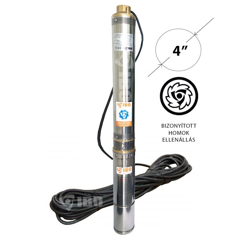 Pompa submersibila IBO 4SVM 2-25,0.75kW,11/4,H101m,67l/min, 30m cablu 4SVM2-25IBO 1 MTXValve Pompa submersibila IBO 4SVM 2-25,0.75kW,11/4,H101m,67l/min, 30m cablu(TTV=30lei) 4SVM2-25IBO