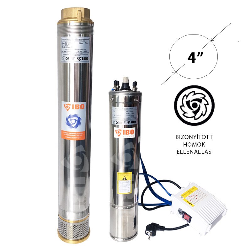 Pompa submersibila IBO 4SDM 6-10, 1.5kW, debit 162l/min, H74m, 2, 20m cablu, rezistenta sporita la nisip 4sdm610ibo 7 MTXValve Pompa submersibila IBO 4SDM 6-10, 1.5kW, debit 162l/min, H74m, 2, 20m cablu, rezistenta sporita la nisip 4sdm610ibo