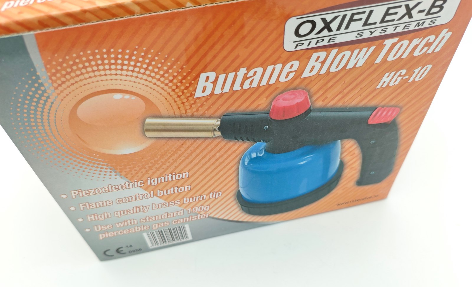 Lampa pe gaz arzator pentru butelie 190 g Oxiflex-B G40002 4 MTXValve Lampa pe gaz arzator pentru butelie 190 g Oxiflex-B G40002