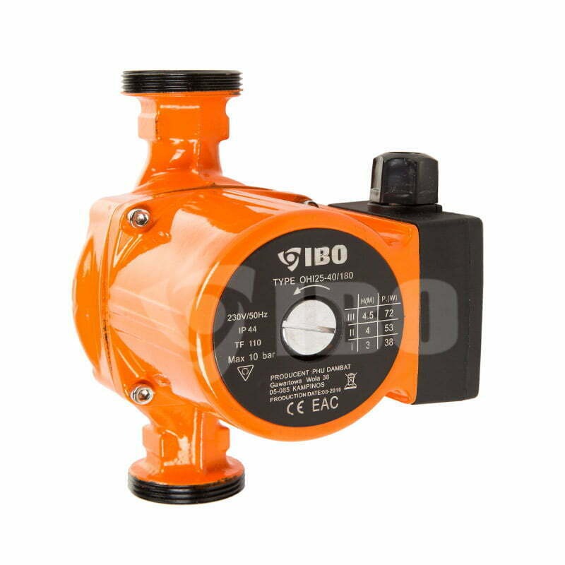 Pompa recirculare centrala IBO OHI 25-80/180, 160l/min, 270W OHI25/8/180 7 MTXValve IBO OHI 25-60/180 Pompă recirculare OHI25-6/180