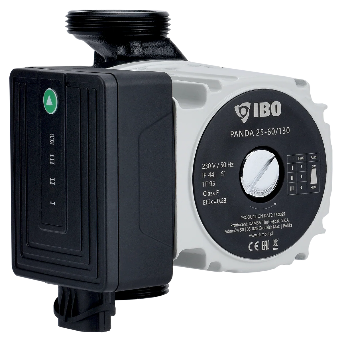 POMPA Recirculare-IBO-PANDA 25/60-130 55l/min, 50W,H6m PANDA25-60-130IBO 1 MTXValve POMPA Recirculare-IBO-PANDA 25/60-130 55l/min, 50W,H6m PANDA25-60-130IBO