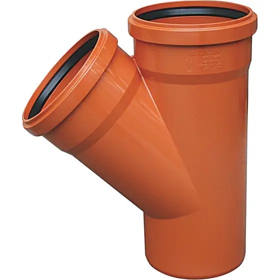Ramificatie egala 125 x 45° RYSN12545PPF 2 MTXValve Ramificatie 45 °(Y)SN2 PVC/PPF 160x45 SN2 RYSN16045PPF